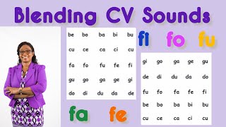 Blending Two Letters Level 1C  Consonant and Vowel  Short sound vowels  Phonics Instruction [upl. by Lorenzana]