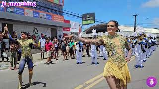 Banda Marcial CEB  Dobrado Barão do Rio Branco  Desfile Cívico do Bairro de Mangabeira PB 2024 [upl. by Ragg]