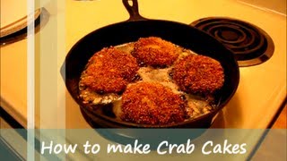 How to make Crab Cakes  soul food recipe [upl. by Ecyac479]