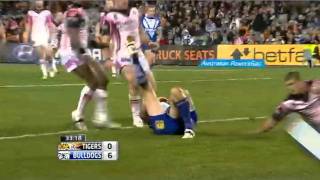 NRL 2011 Round 16 Highlights Wests Tigers v Bulldogs [upl. by Naerb]