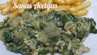 GUISO DE ACELGAS  ACELGAS GUISADAS  suaves y cremosas  Recetas en menos de 3 minutos [upl. by Attekram]