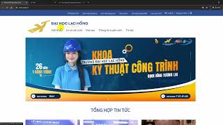 Hướng dẫn đăng nhập vào hệ thống và đăng ký học tại Trường đại học Lạc Hồng [upl. by Deeraf]