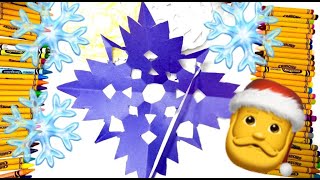 How to Make Paper Snowflakes For Kids 4 5 6 7 years old Activity Craft [upl. by Vareck368]