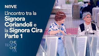 Che tempo che fa  Lincontro tra la Signora Coriandoli e la Signora Cira [upl. by Latsryk572]