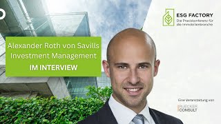 Wir wollen uns das Thema Klimaresilienz noch stärker anschauen  Alexander Roth auf der ESG Factory [upl. by Dworman]