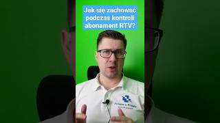 Jak się zachować podczas kontroli abonamentu RTV Komentarz prawnika shorts [upl. by Ahsier]