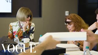 Anna Wintour amp Diane von Furstenberg Decide the Fashion Fund Finalists  Vogue [upl. by Cacka]