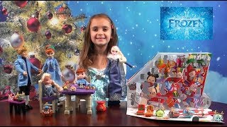 Princess Story Disney Frozen Anna and Elsa Open TsumTsum Advent Calendar for Christmas [upl. by Cimbura334]