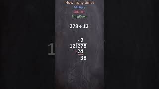 Long Division 4 Easy Steps When Solving a Long Division Problem  3Digits divide by 2Digits [upl. by Durkee86]