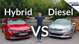 Diesel vs Hybrid Economy Test Is the New Hybrid Worth it [upl. by Roze]