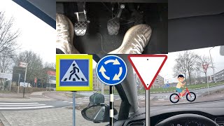 Het geheim van stressvrij rijden op rotondes 🚗 💨 💡 ✅ rijles tips en tricks [upl. by Lashond851]