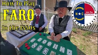 Faro Card Game As Played In The 1880s  Fort Lowell Tucson AZ foryou Tucson Arizona MondayDigs [upl. by Zasuwa936]