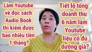 Làm kênh Youtube đọc sách Audio Book kiếm được bao nhiêu tiền1tháng Tiết lộ tổng doanh thu Youtube [upl. by Lorelle]