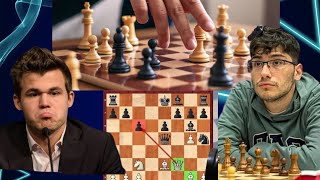 Alireza firouzja sacrifice his queen d3  at same Magnus Carlsen sacrifice his queen and roock [upl. by Ruyam]