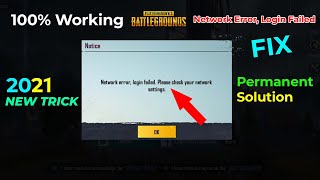 Pubg Network Error Login Failed Problem Fix Using Just 1 New Secret Trick  Pubg Login Problem [upl. by Ekalb]