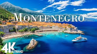 FLYING OVER MONTENEGRO 4K UHD  Relaxing Music Along With Beautiful Nature Videos  4K Video HD [upl. by Anitsyrk]