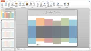 How to Create an Interactive Timeline in Powerpoint [upl. by Posehn]