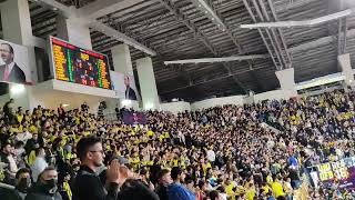 Karşılıklı basket ve tezahüratlarla geçen ilk periyot salondan görünümler  FenerbahçeGalatasaray [upl. by Eiboh]