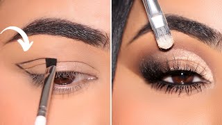 How To quotVquot Technique Cut Crease Makeup Tutorial [upl. by Thisbe]