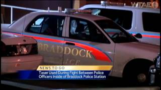 Braddock officers suspended after fight in police station [upl. by Akinahc875]