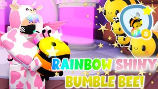 Making a 🌈RAINBOW SHINY🌟 Bumble Bee In Roblox Overlook Bay [upl. by Anohsal597]