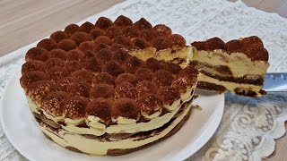 Torta TIRAMISÙ senza cottura Deliziosa Facile e Veloce  tutti ti chiederanno la ricetta [upl. by Bodnar]