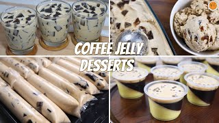 4 EASY COFFEE JELLY DESSERT RECIPES  Mortar and Pastry [upl. by Dammahum]