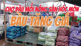 Chợ đầu mối nông sản Hóc Môn ngày 2192024 Giá sĩ bầu bí dưa leo khổ quarau củ quả [upl. by Ecyla547]