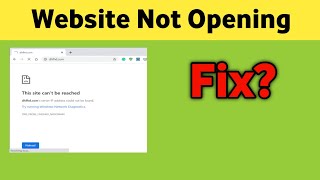 Laptop me Kuch Website Khul Nahi Rahi hai  Some Website Not openingNot loading Fix [upl. by Llenrad594]