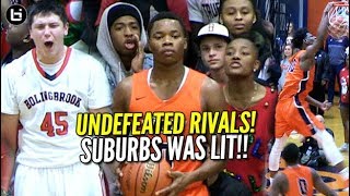 Suburbs Was LIT UNDEFEATED RIVALS Romeoville vs Bolingbrook HS Basketball Highlights [upl. by Girovard]