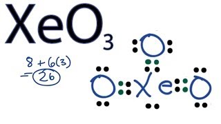 XeO3 Lewis Structure  How to Draw the Lewis Structure for XeO3 [upl. by Eldon]