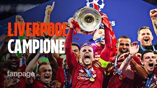 Liverpool campione dEuropa Tottenham ko e i Reds alzano al cielo la loro sesta Champions League [upl. by Bray]