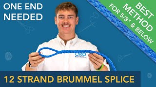 12 Strand Eye Splice  Locking Brummel [upl. by Ausoj]