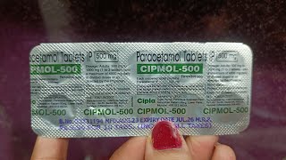 Cipmol500mg tablet paracetamol  uses dose work side effect पूरी जानकारी हिंदी मे 👍 [upl. by Paulsen]