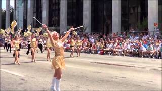 Purdue All American Marching Band with Valerie Ludwick Willman at the Indy 500 Parade 2012 [upl. by Lebiram]