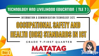 TLE 7 MATATAG CURRICULUM LESSON 1ST QTR OCCUPATIONAL SAFETY AND HEALTH OHS STANDARDS IN ICT [upl. by Holtz893]