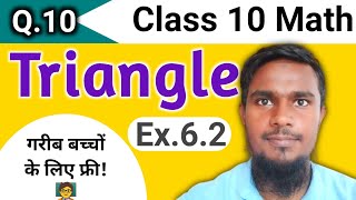 Class 10 Math  Chapter Triangles Ex 62 Q10 mhkclasses [upl. by Posehn120]