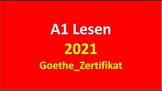 Start Deutsch A1 Lesen modellsatz 2021 mit Lösungen  Vid 12 [upl. by Hsetih]