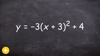 Graphing a quadratic with multiple transformations [upl. by Guild614]