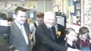 Menzies Campbell and Greg Stone visit Hurworth School [upl. by Arolf]