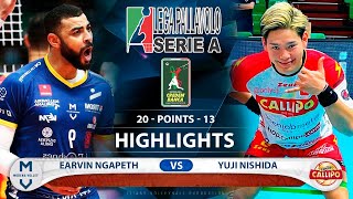 Earvin Ngapeth vs Yuji Nishida  Highlights  Italian Superliga  Modena vs Tonno Callipo  HD [upl. by Siegfried]