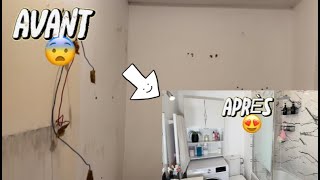 VLOG  NOUS AVONS TRANSFORMER NOTRE SALLE DE BAIN [upl. by Ayota]