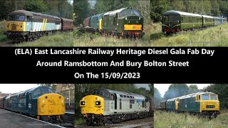 4K ELA Heritage Diesel Gala Fab Day Around Ramsbottom And Bury Bolton Street On The 15092023 [upl. by Netsryk125]