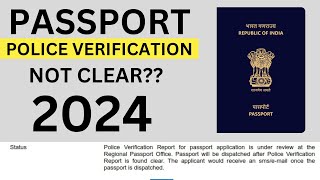 passport police verification not clear 2024 passport police verification process [upl. by Ethban]