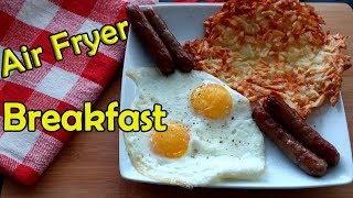 Air Fryer From Frozen Biscuits amp Sausage Links Breakfast Airfryer [upl. by Mercuri]