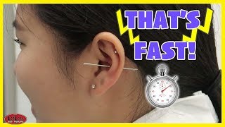 FASTEST PIERCING EVER [upl. by Aratahs]