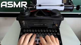 Vintage Typewriter ASMR Classic Typing Sounds [upl. by Soirtimid537]