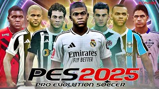 LANÇOU PES 2025 PARA OS CONSOLES OPTION FILE AGOSTO 100 ATUALIZADOLICENCIADO [upl. by Bittencourt77]