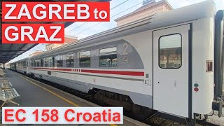 Zagreb to Graz on EC 158 Croatia Journey from Croatia to Austria through Slovenia by train [upl. by Neelram880]