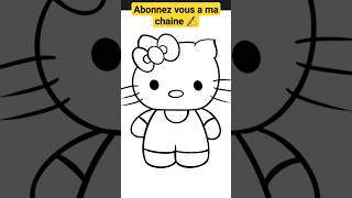 comment dessiner hello kitty facilement [upl. by Clemmie]